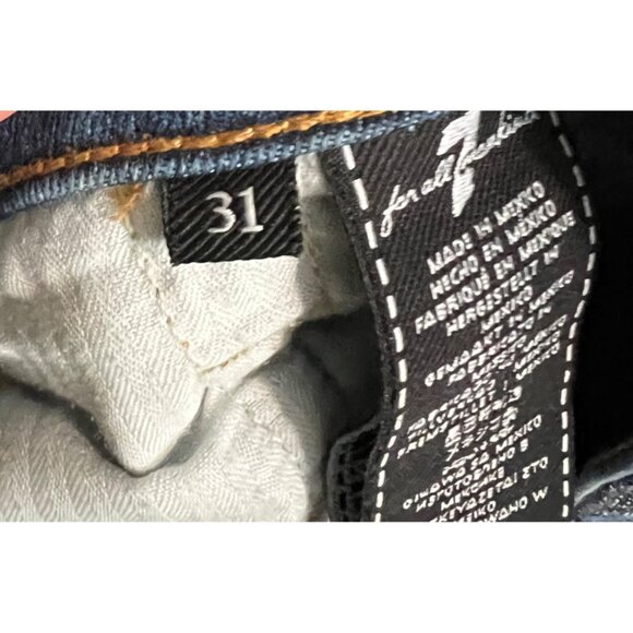7 For All‎ Mankind High Waist Ankle Gwenevere Skinny Jeans Size 31 - Picture 5 of 10